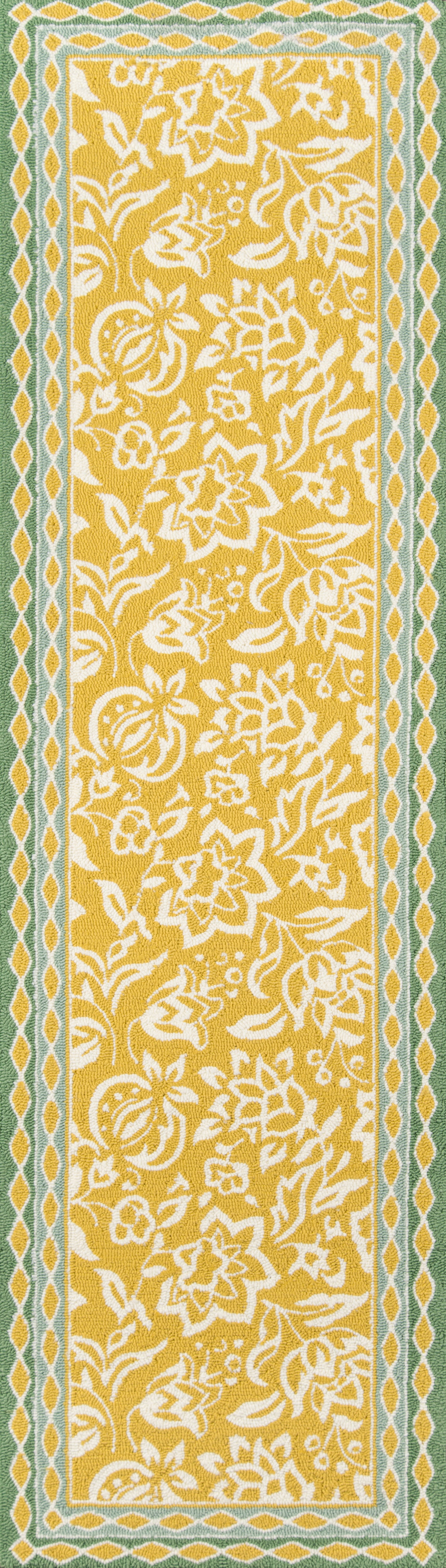 Madcap Cottage Under A Loggia  Yellow  Transitional