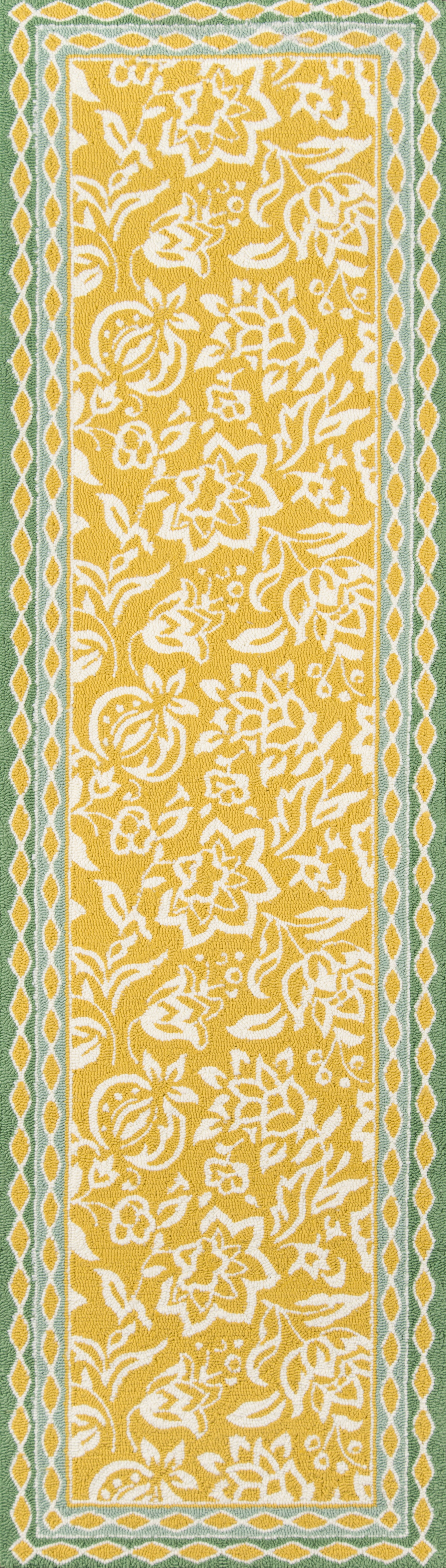 Madcap Cottage Under A Loggia  Yellow  Transitional