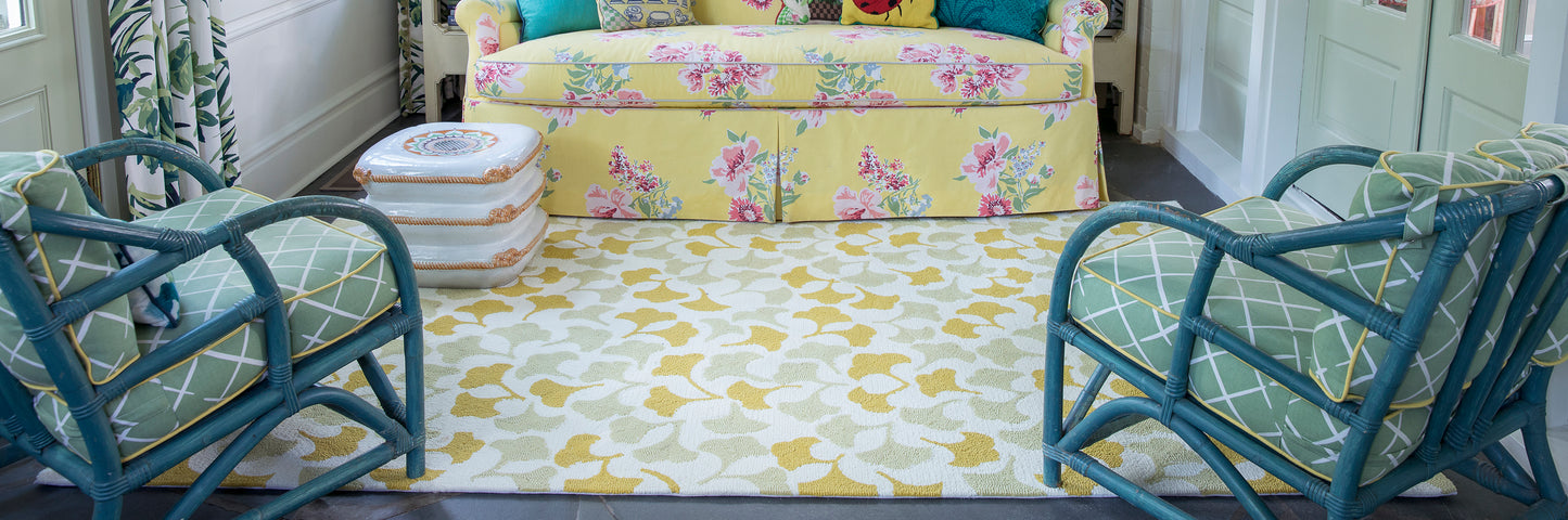 Madcap Cottage Under A Loggia  Gold  Contemporary