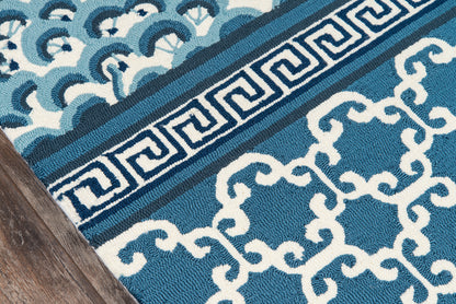 Madcap Cottage Under A Loggia  Navy  Contemporary