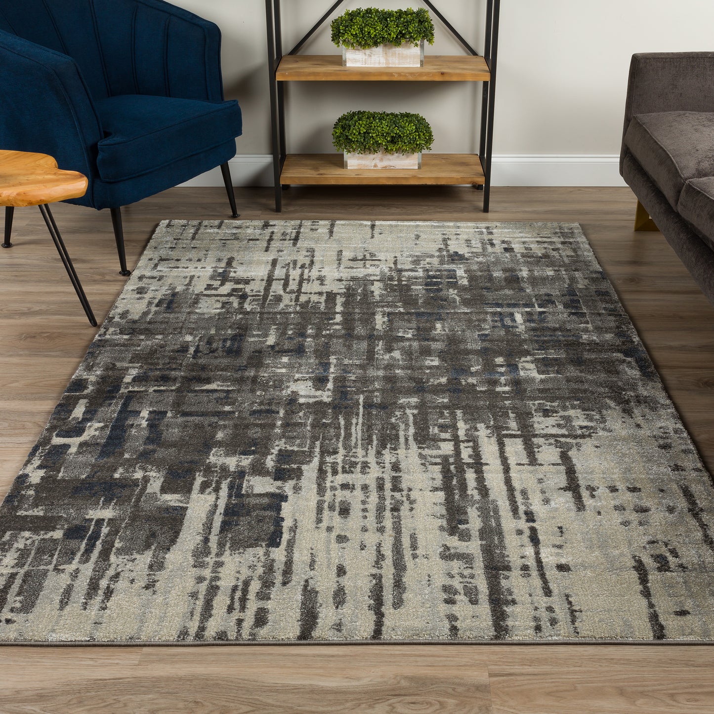 Dalyn Rugs Upton  Pewter  Abstract