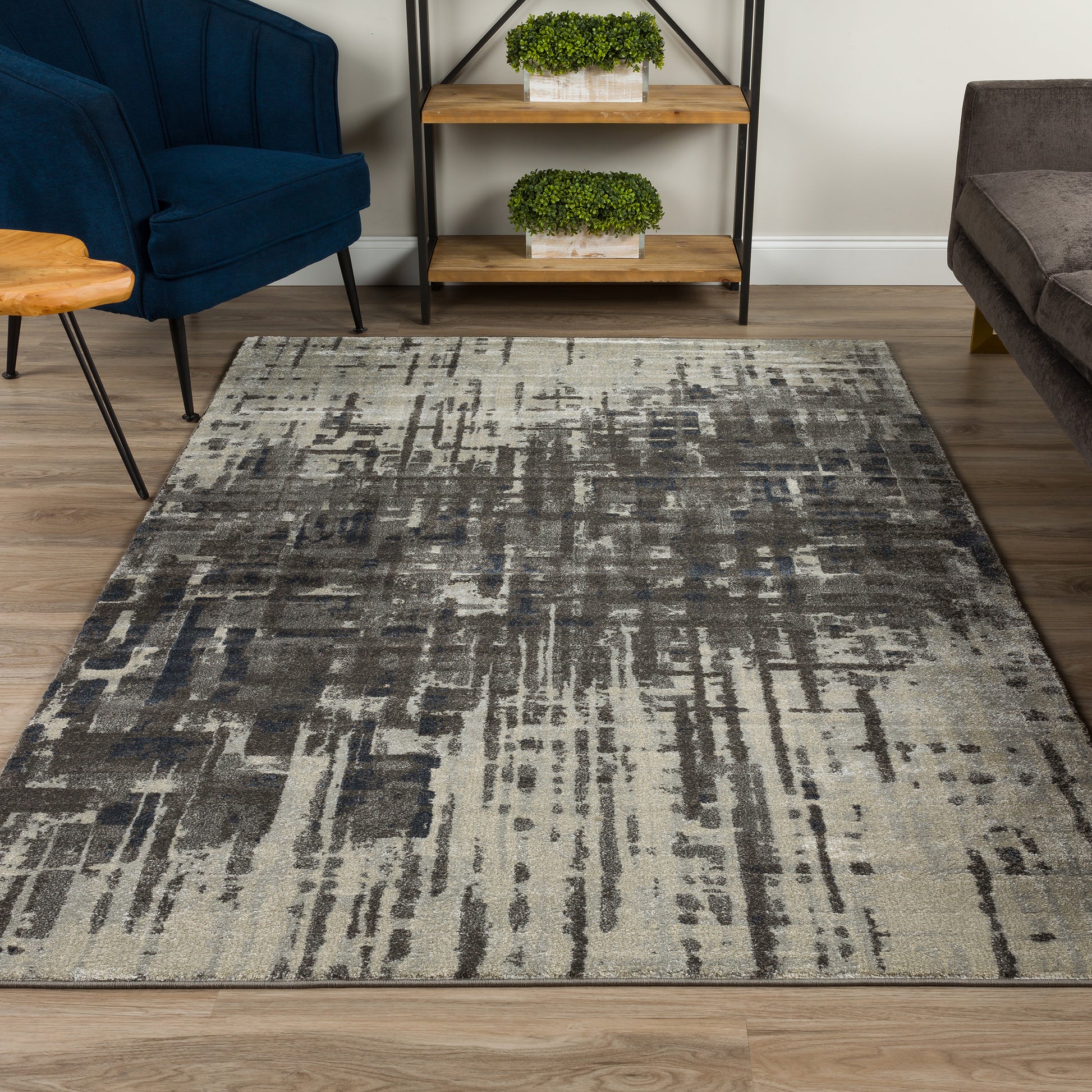 Dalyn Rugs Upton  Pewter  Abstract