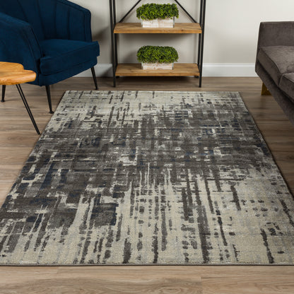 Dalyn Rugs Upton  Pewter  Abstract