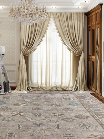 Artisan Uma Beige Brown Traditional Knotted Rug - Rugs - Artisan - Atlanta Designer Rugs