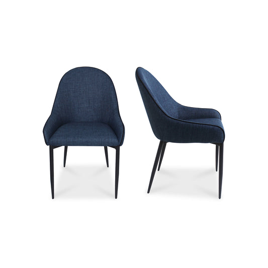 Moes Home Dining Chairs Lapis Blue Modern Furniture
