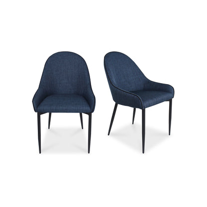 Moes Home Dining Chairs Lapis Blue Modern Furniture