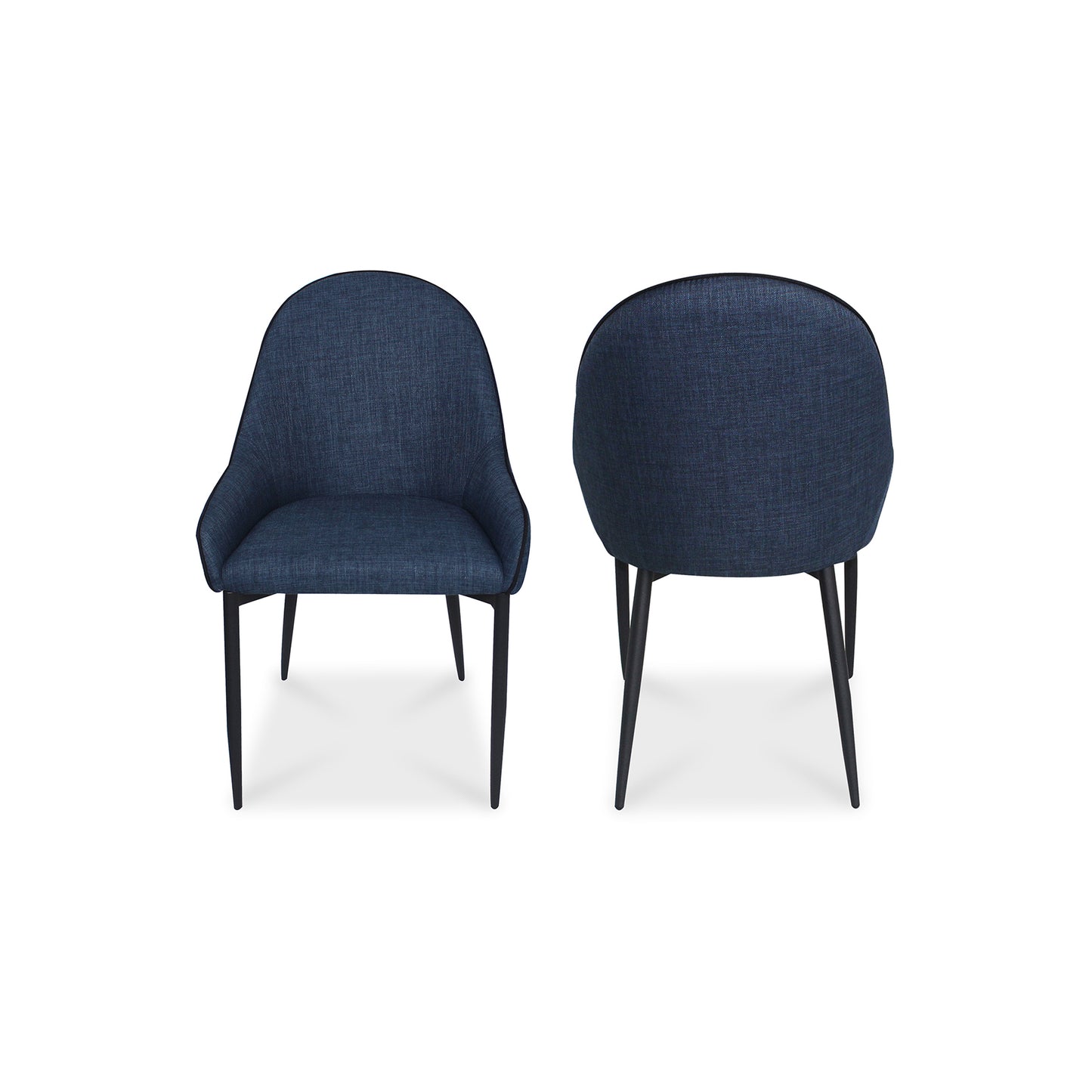 Moes Home Dining Chairs Lapis Blue Modern Furniture