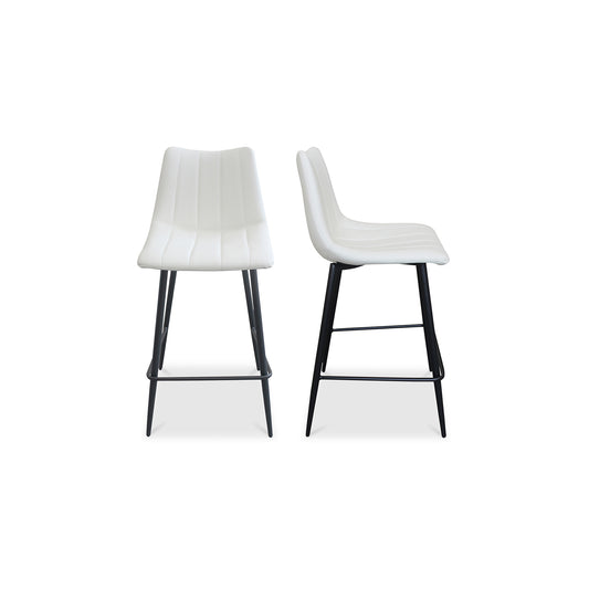 Moes Home Counter Stools ALIBI White Contemporary Furniture