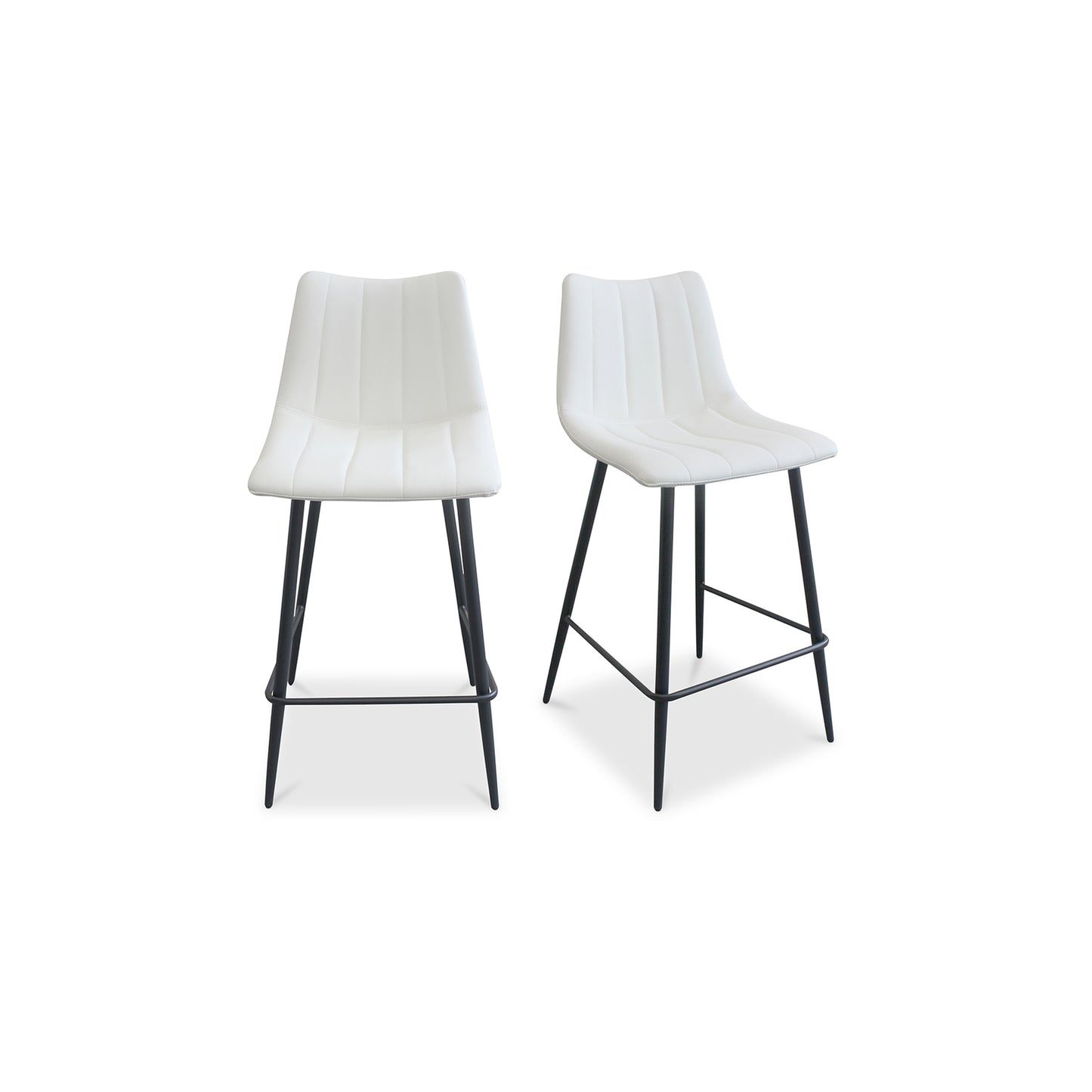 Moes Home Counter Stools ALIBI White Contemporary Furniture
