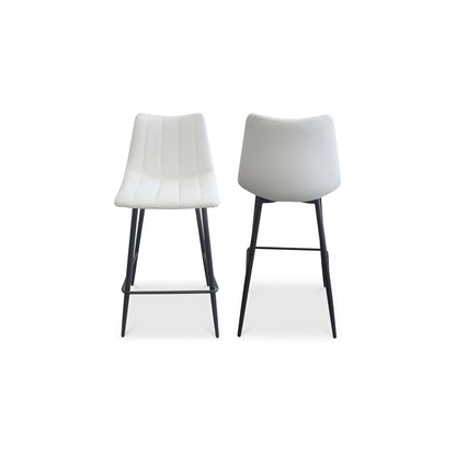 Moes Home Counter Stools ALIBI White Contemporary Furniture