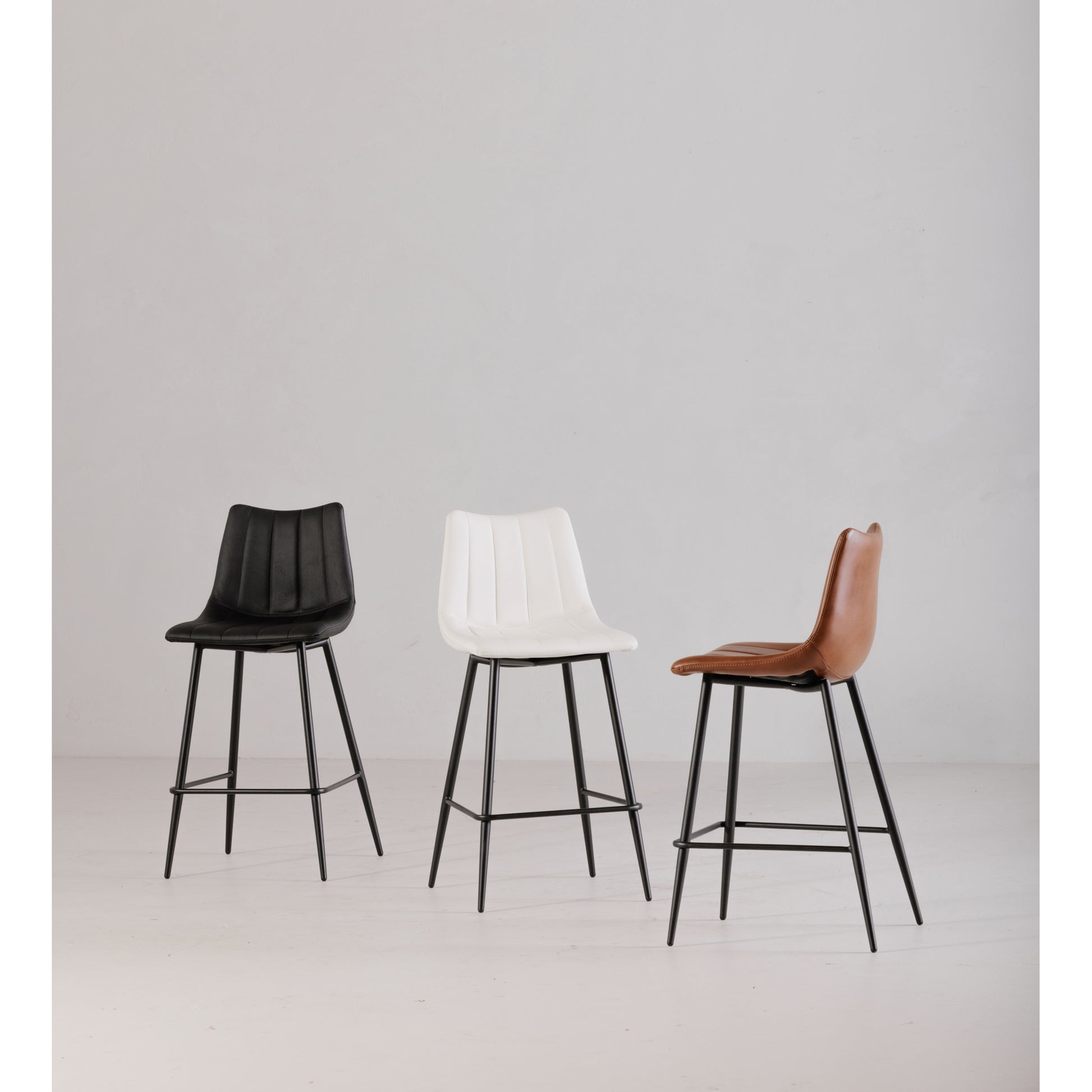 Moes Home Bar Stools ALIBI Black Contemporary Furniture