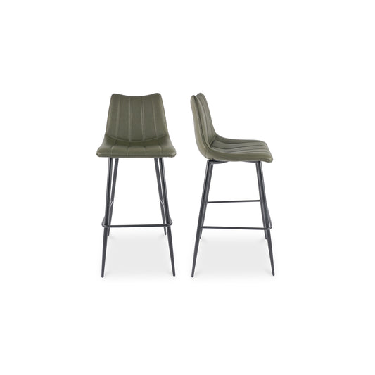 Moes Home Bar Stools ALIBI Green Contemporary Furniture