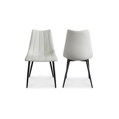 Moes Home Dining Chairs ALIBI White Contemporary Furniture