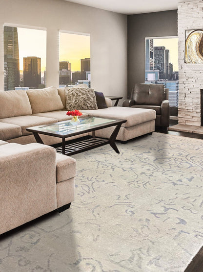 Artisan Uma Beige Traditional Knotted Rug - Rugs - Artisan - Atlanta Designer Rugs