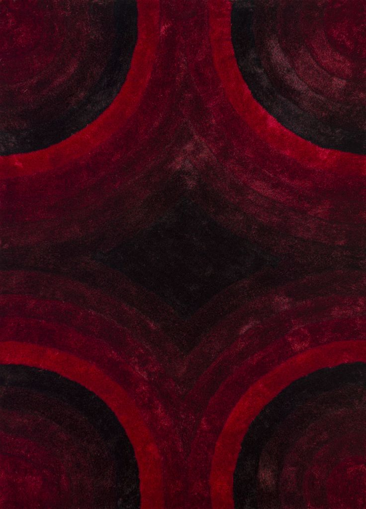 United Weavers Finesse 2100-20230 Red  Shag/Contemporary Machine Made Rug