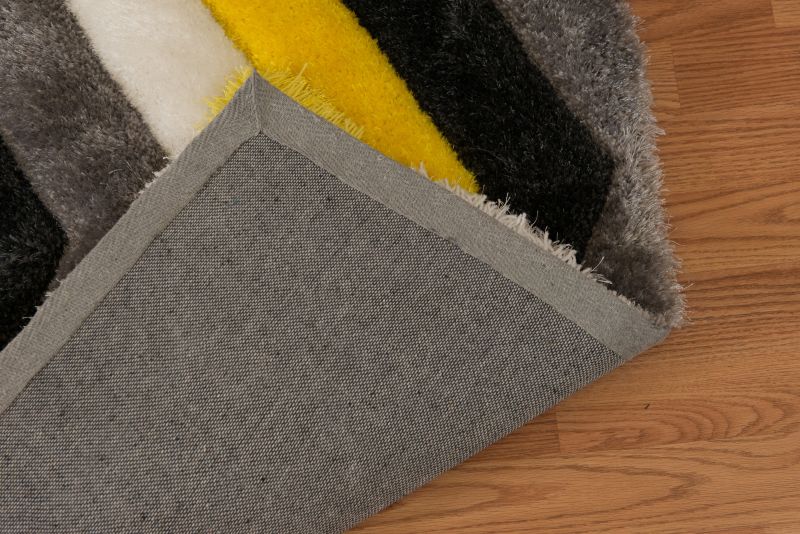 United Weavers Finesse 2100-21212 Yellow  Shag/Contemporary Machine Made Rug