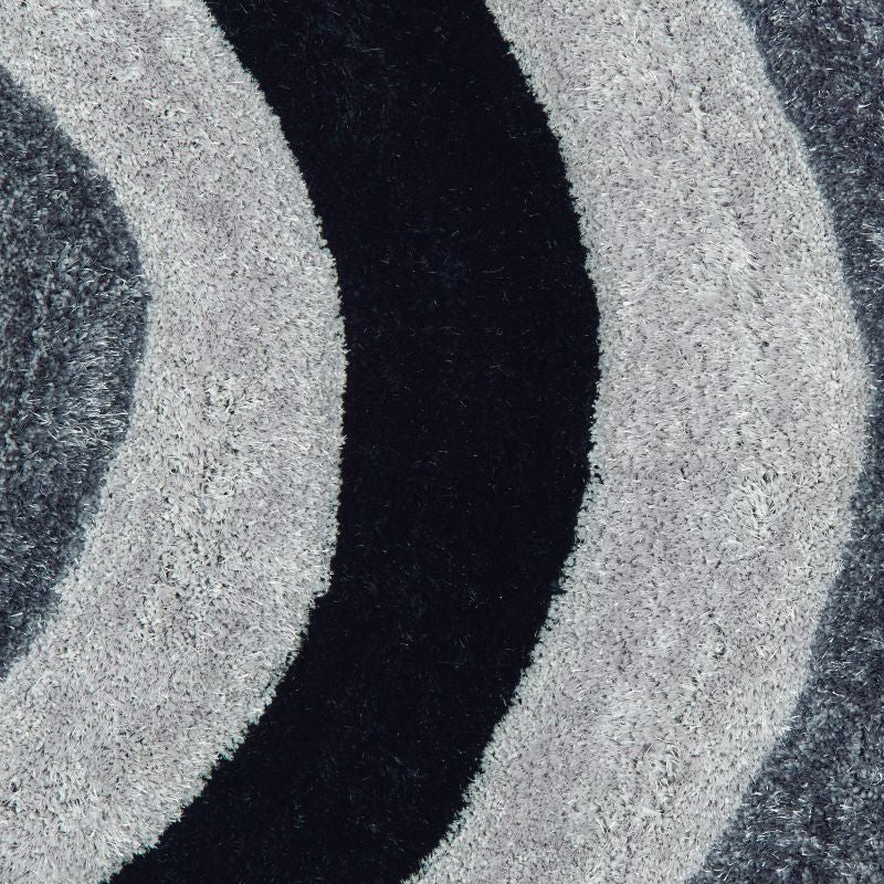 United Weavers Finesse 2100-21570 Black  Shag/Contemporary Machine Made Rug