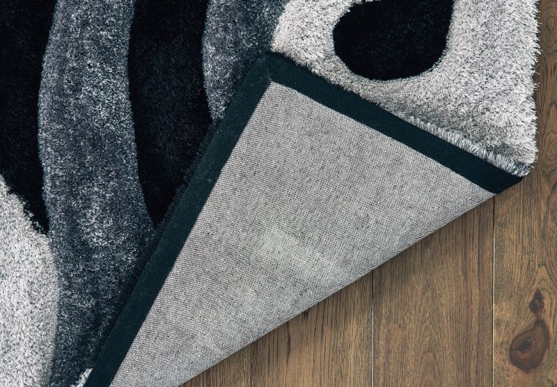 United Weavers Finesse 2100-21570 Black  Shag/Contemporary Machine Made Rug