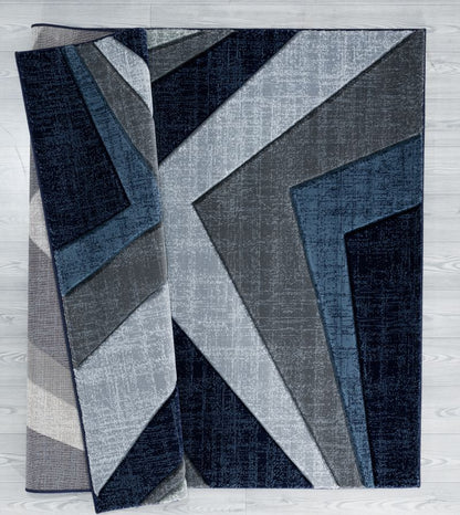 United Weavers Bristol 2050-10064 Navy  Modern/Contemporary Machine Made Rug