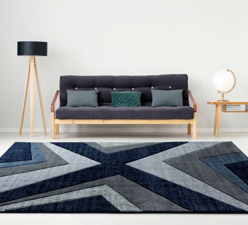 United Weavers Bristol 2050-10064 Navy  Modern/Contemporary Machine Made Rug