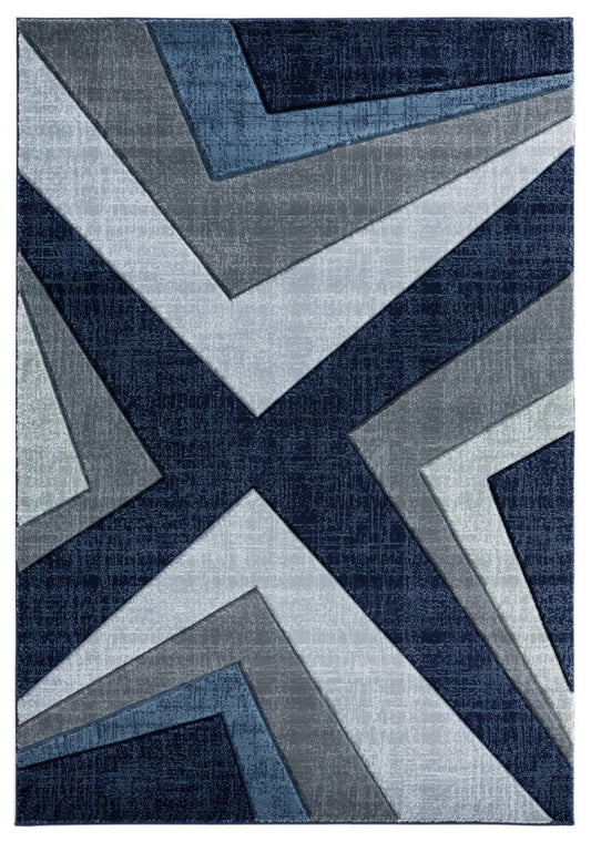 United Weavers Bristol 2050-10064 Navy  Modern/Contemporary Machine Made Rug