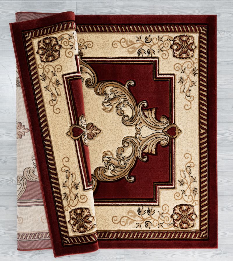 United Weavers Bristol Burgundy Modern/Contemporary Machine Made Rug