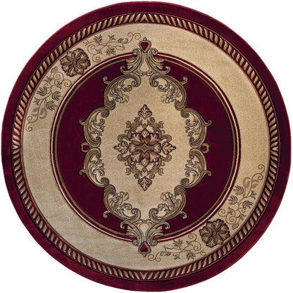 United Weavers Bristol Burgundy Modern/Contemporary Machine Made Rug