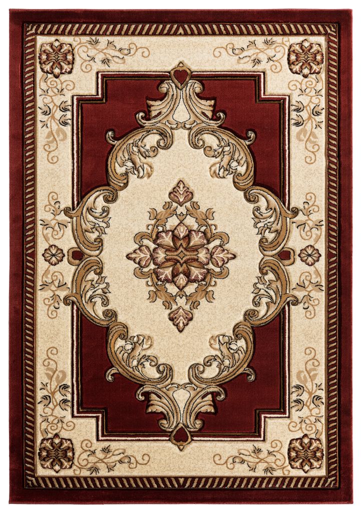 United Weavers Bristol Burgundy Modern/Contemporary Machine Made Rug