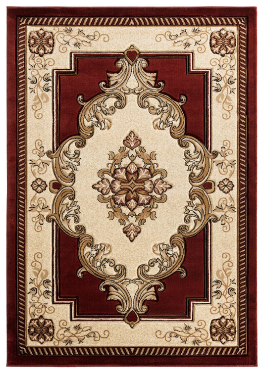 United Weavers Bristol Burgundy Modern/Contemporary Machine Made Rug