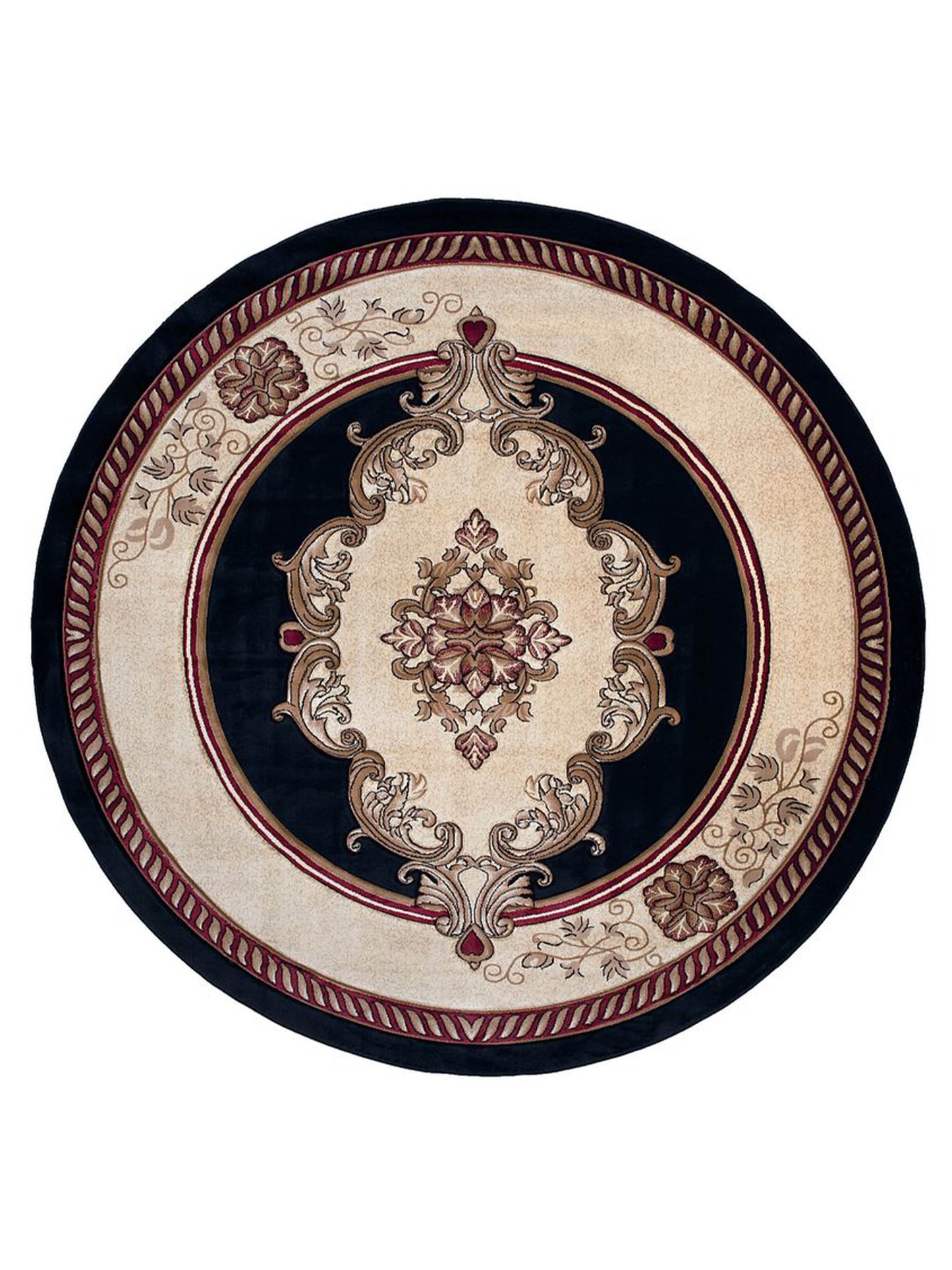 United Weavers Bristol Black Modern/Contemporary Machine Made Rug