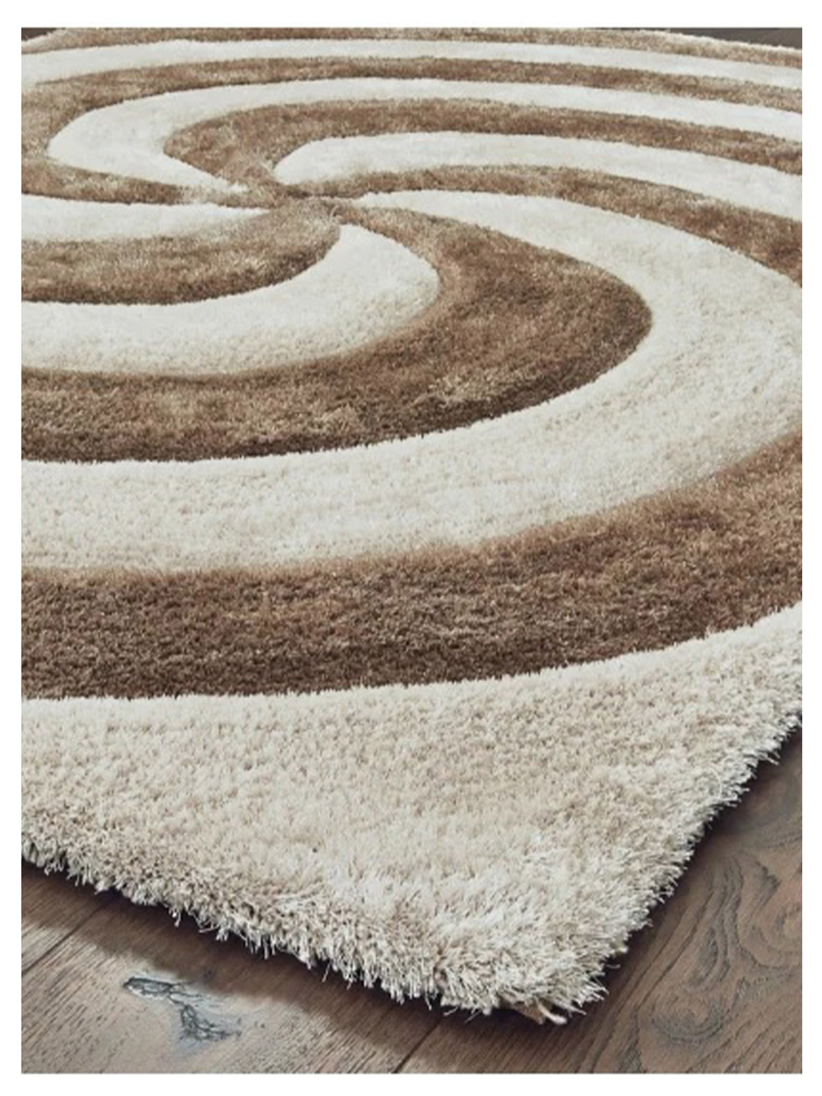 United Weavers Finesse 2100-21726 Beige  Shag/Contemporary Machine Made Rug
