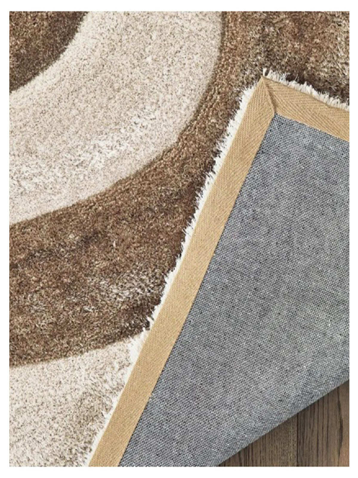 United Weavers Finesse 2100-21726 Beige  Shag/Contemporary Machine Made Rug