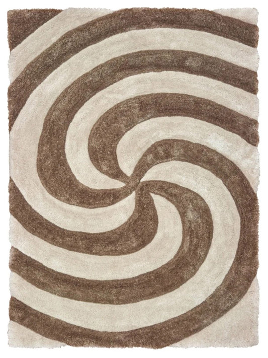 United Weavers Finesse 2100-21726 Beige  Shag/Contemporary Machine Made Rug