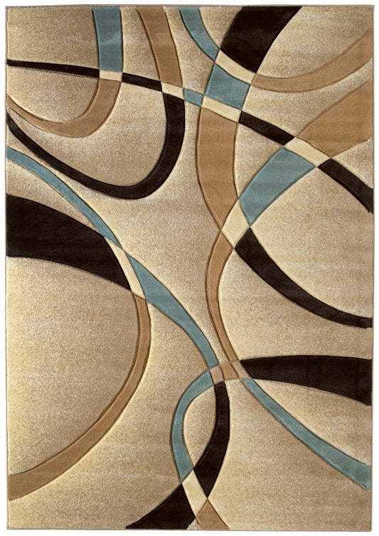 United Weavers Contours 510-21326 Beige  Modern/Contemporary Machine Made Rug
