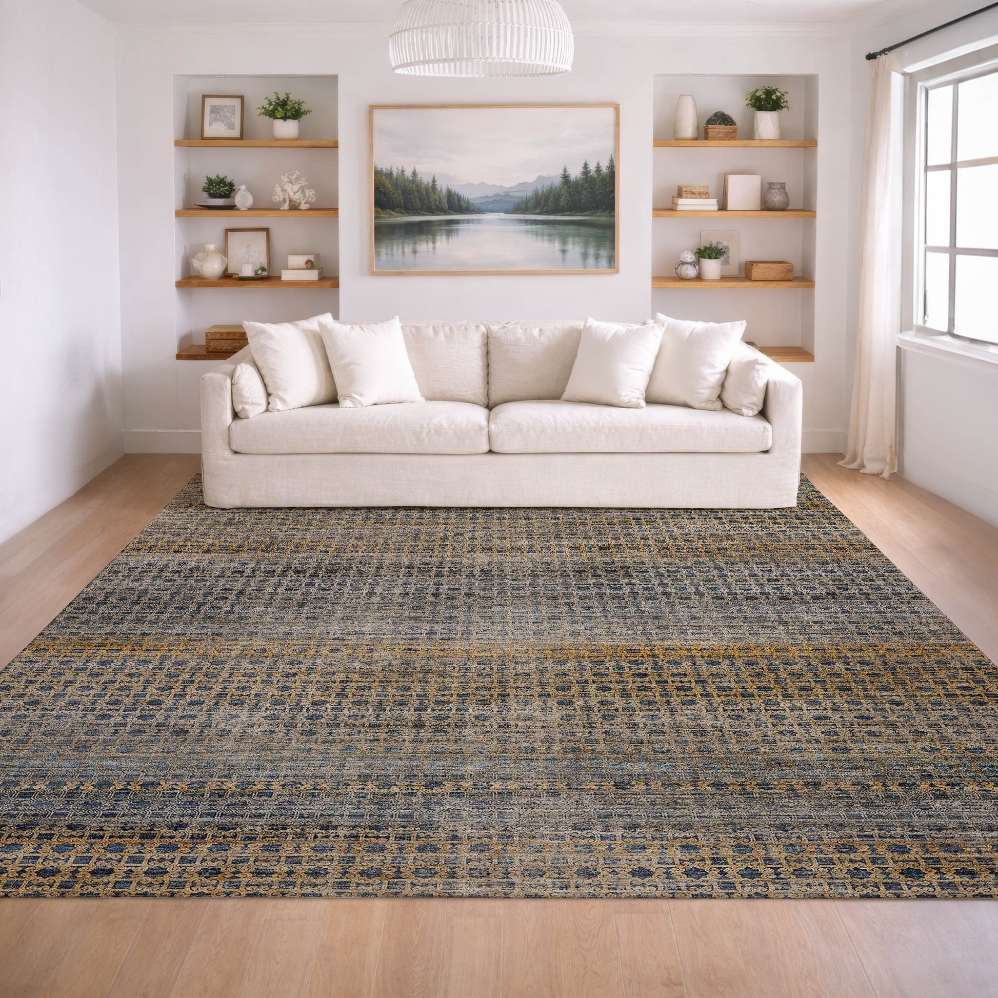Dalyn Rugs Vico  Navy  Transitional