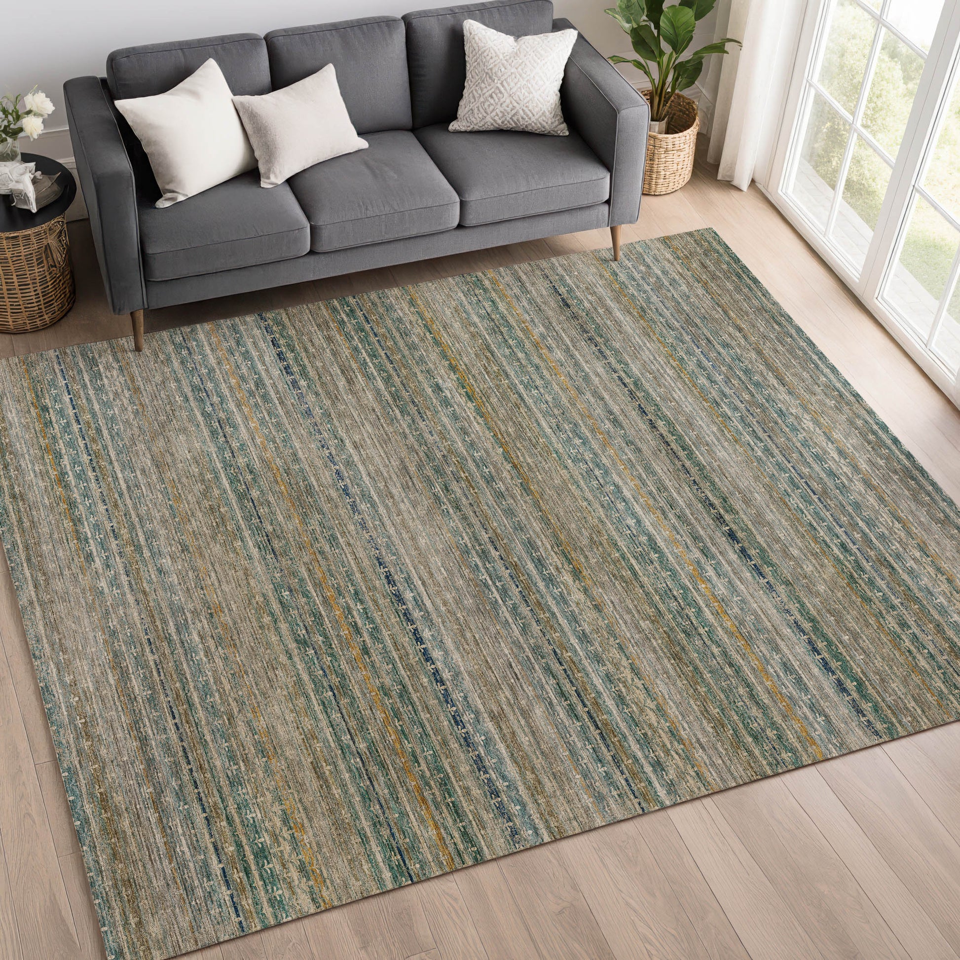 Dalyn Rugs Vico  Teal  Transitional