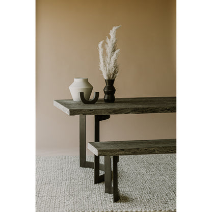 Moes Home Benches Bent Grey Industrial Furniture