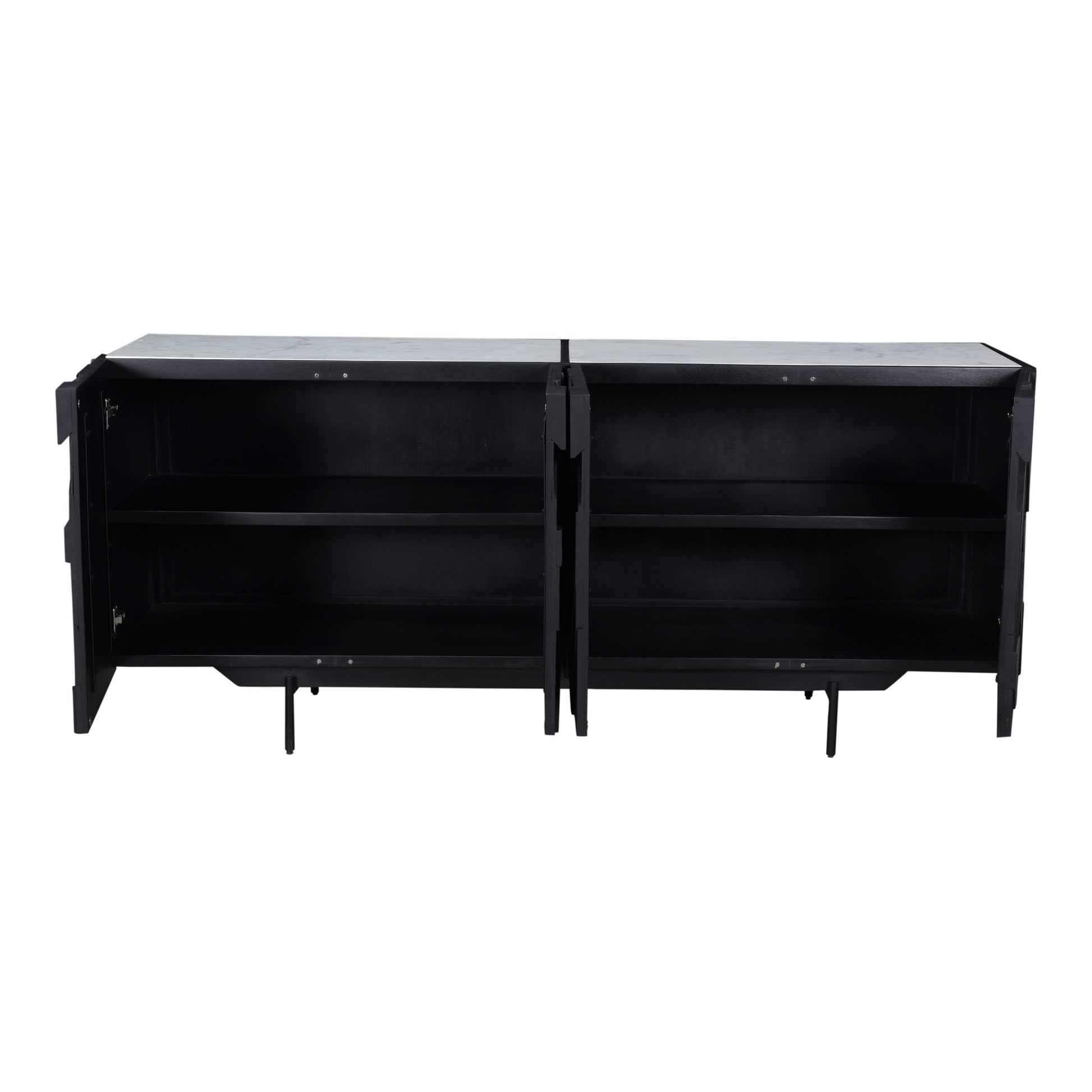 Moes Home Sideboards Kattan Black Contemporary Furniture