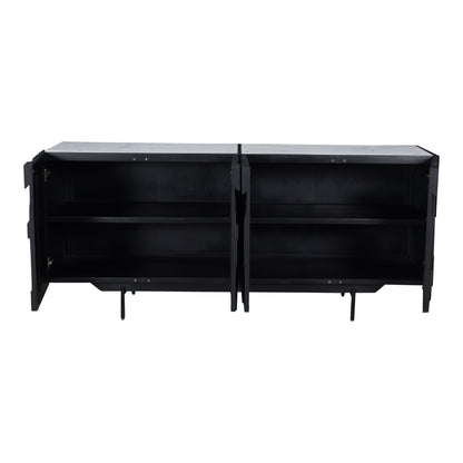 Moes Home Sideboards Kattan Black Contemporary Furniture