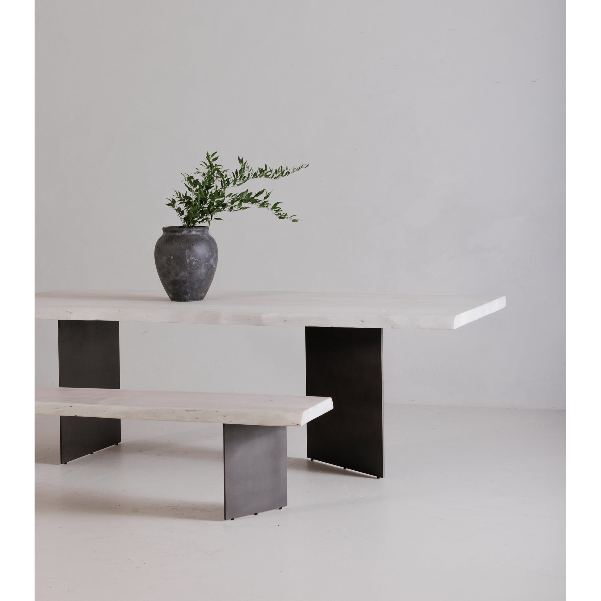 Moes Home Benches Evans White Industrial Furniture