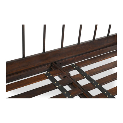 Moes Home Beds Vivian Brown Contemporary Furniture Rug