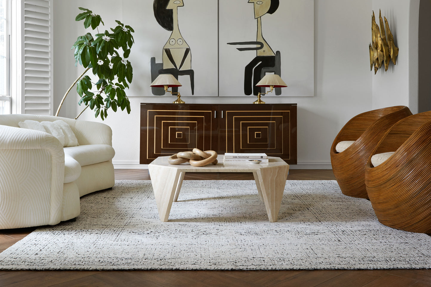 Loloi Vestige  White Black Transitional