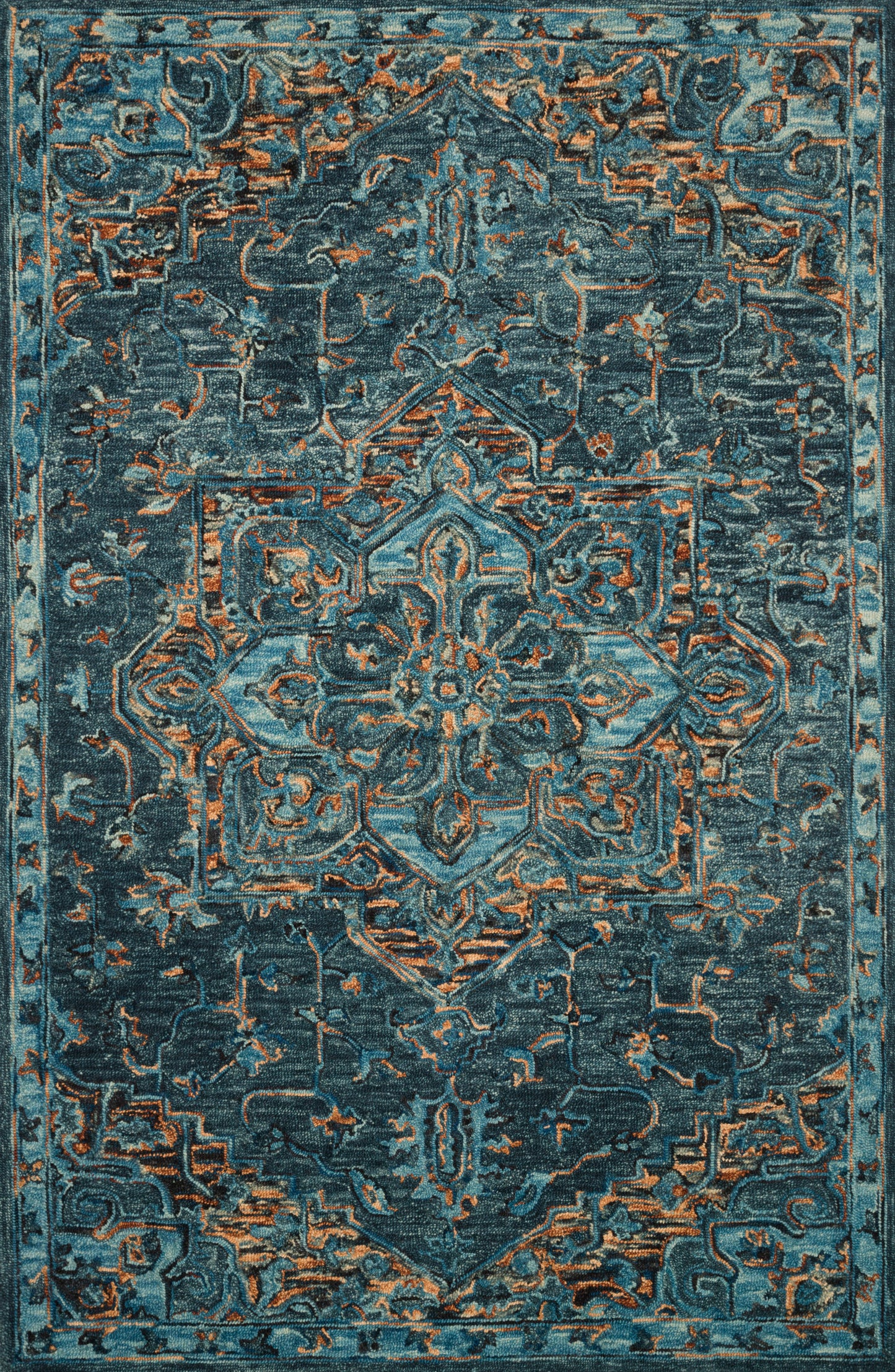 Loloi Victoria  Teal Multi Traditional