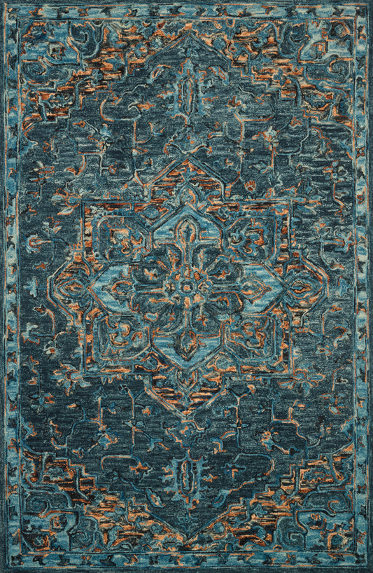 Loloi Victoria  Teal Multi Traditional