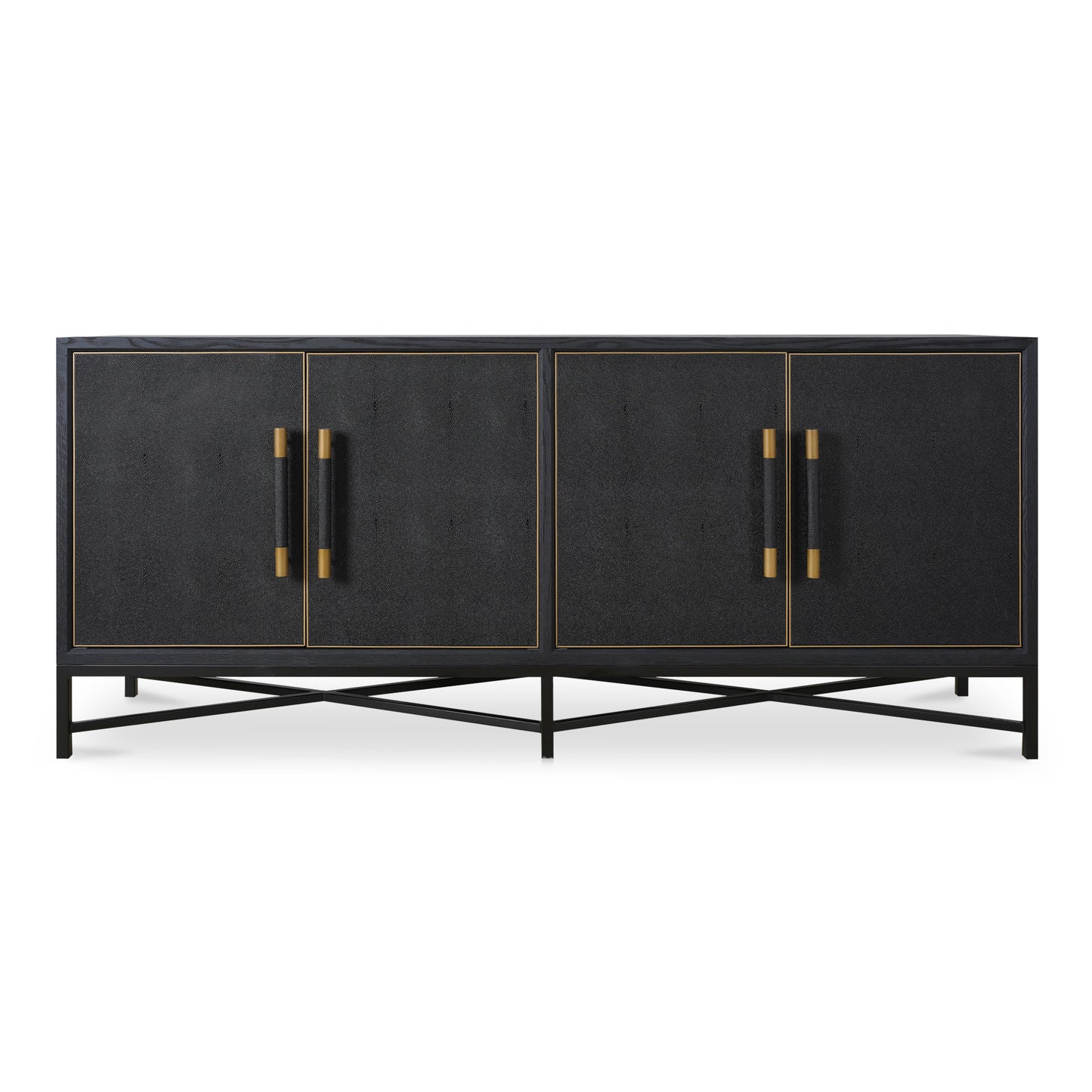 Moes Home Sideboards MAKO Black Art Deco Furniture