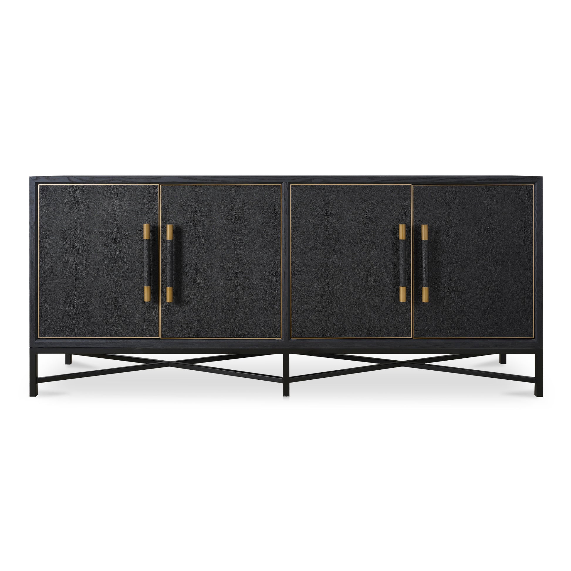 Moes Home Sideboards MAKO Black Art Deco Furniture