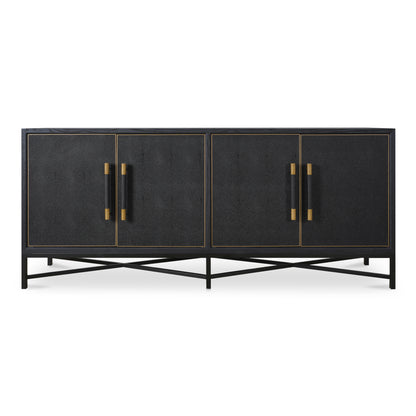 Moes Home Sideboards MAKO Black Art Deco Furniture