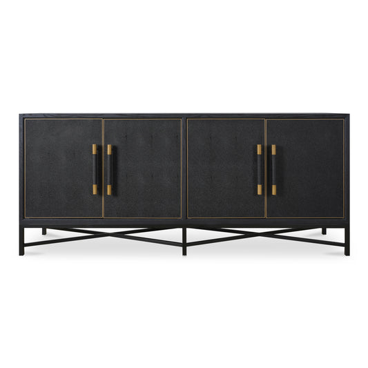 Moes Home Sideboards MAKO Black Art Deco Furniture