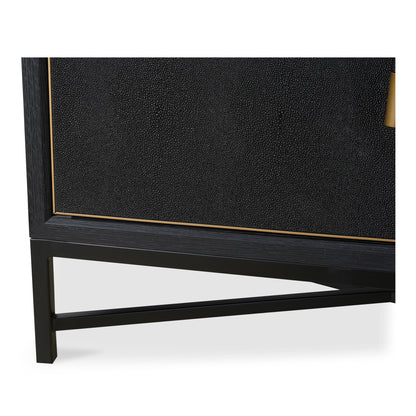 Moes Home Sideboards MAKO Black Art Deco Furniture