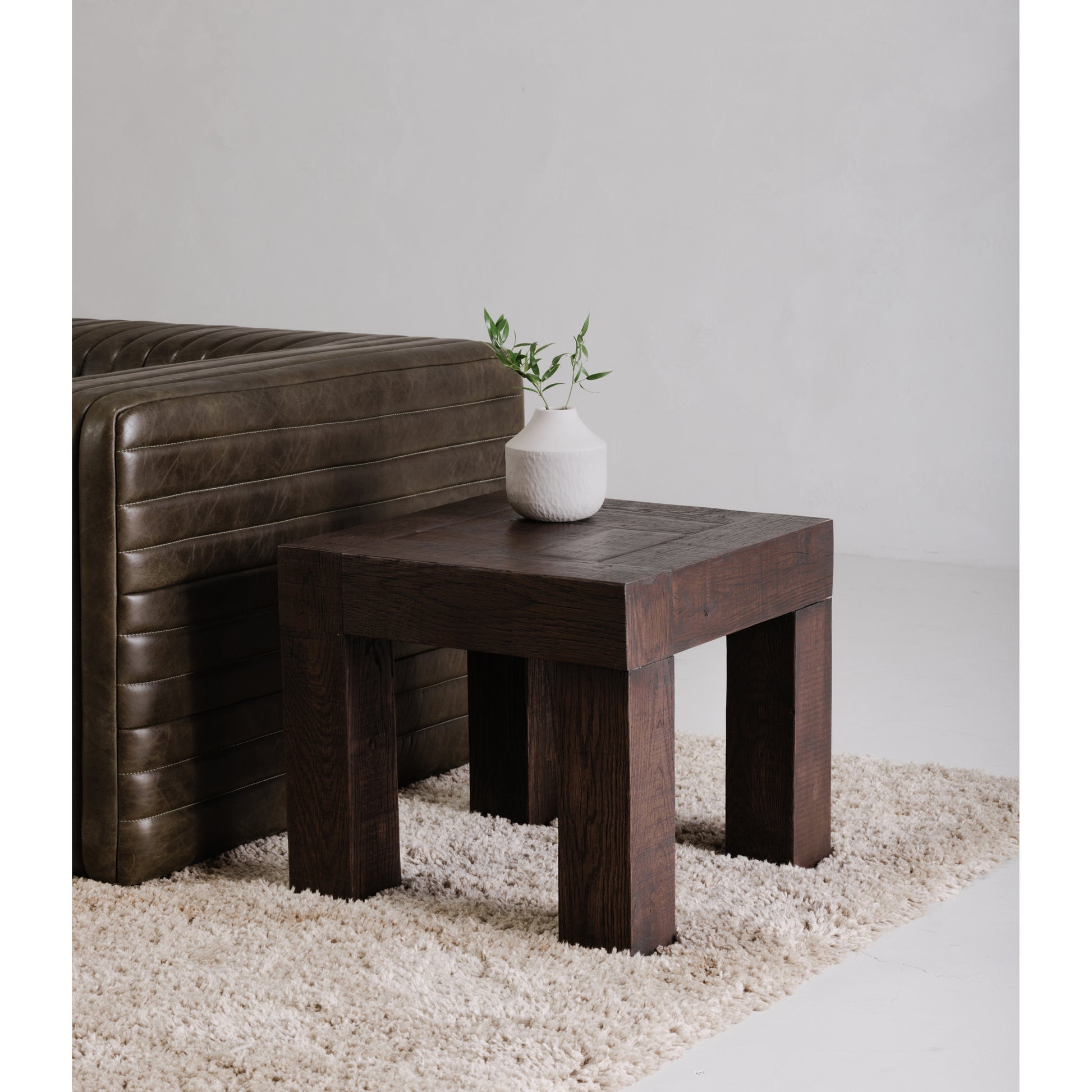 Moes Home Side Table Evander Brown Rustic Furniture